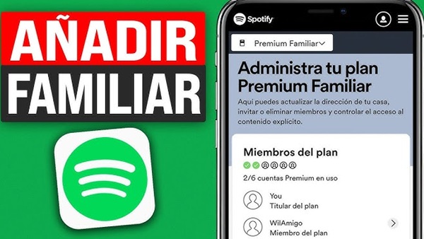 spotify agregar miembros familia 2