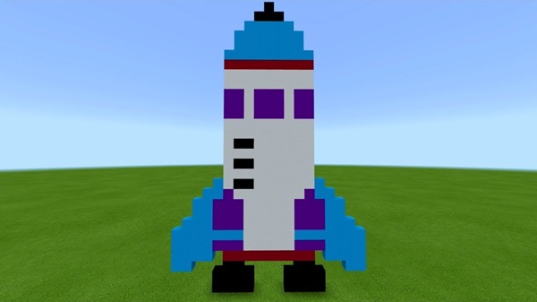 make a rocket in minecraft