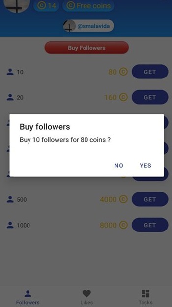 top follow free